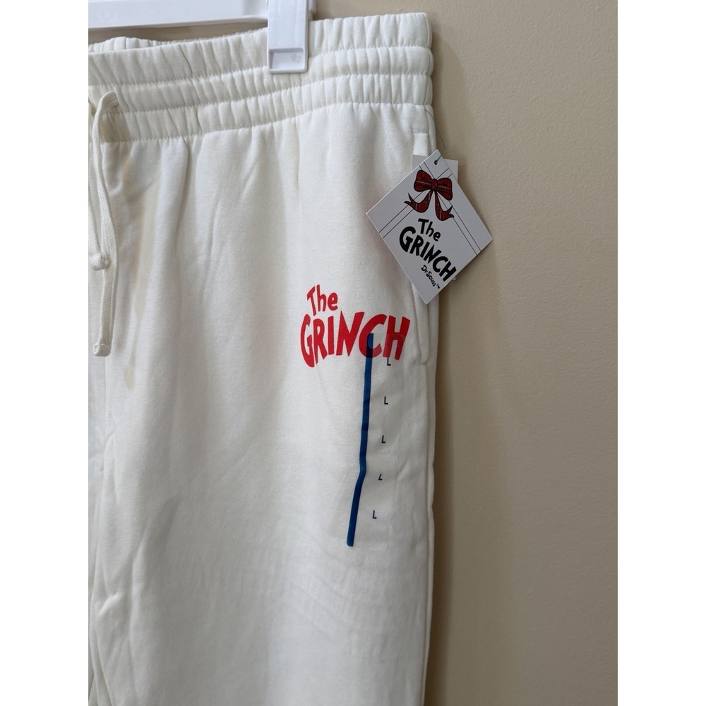 Dr. Seuss Women's "How the Grinch Stole Christmas" Graphic Jogger Pants Sz L NWT - Picture 3 of 6